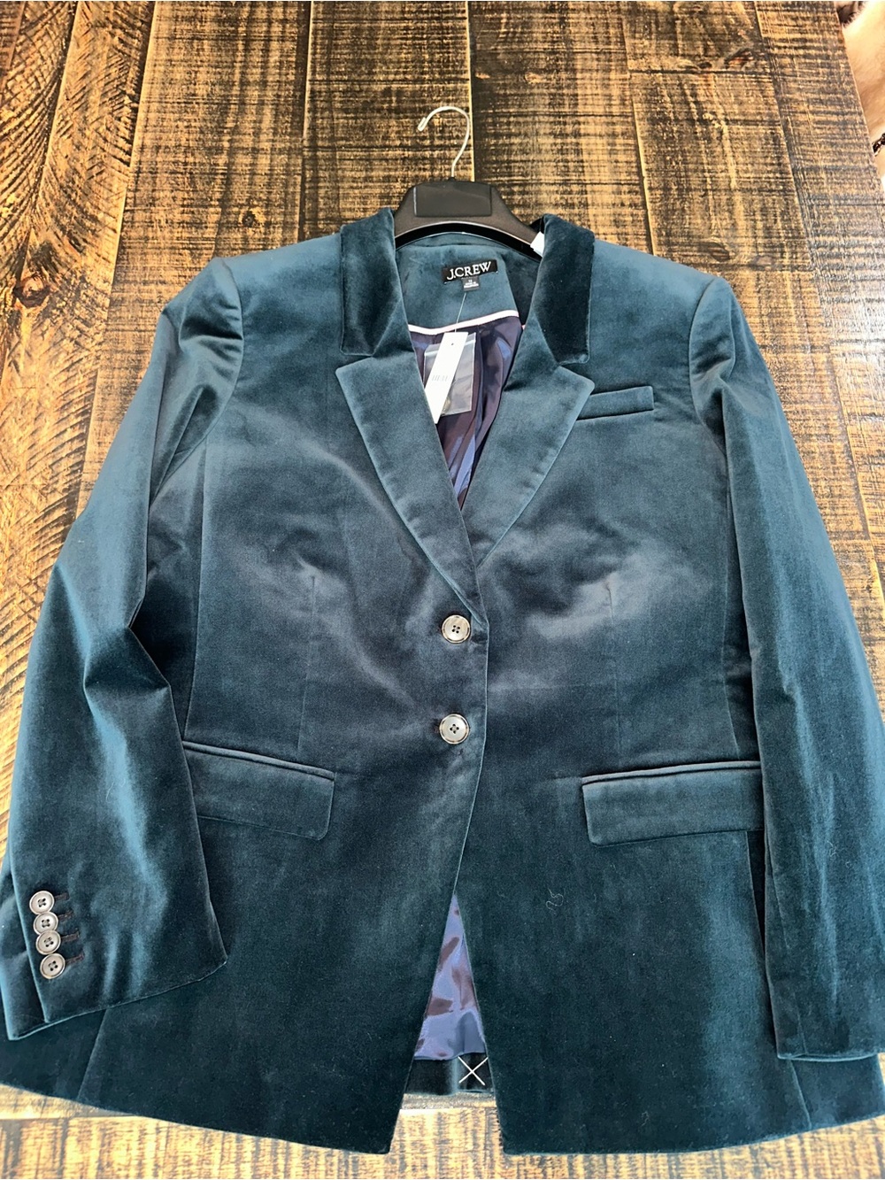 J. Crew size 16 NWT Velvet Blazer